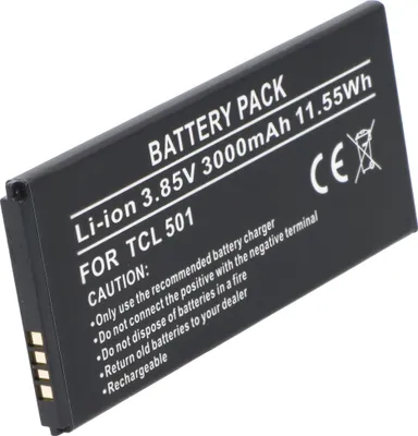 Zdjęcie produktu dla Akumulator AccuCell pasujący do TCL 501 – litowo-polimerowy, 3,85 V, 3000 mAh, 11,55 Wh, wbudowany