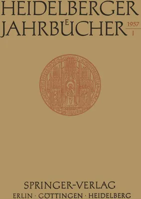 Produktbild von Heidelberger Jahrbücher