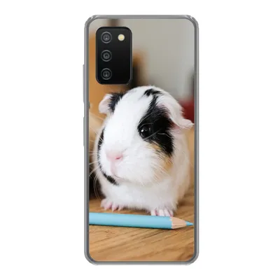 Produktbild von MuchoWow® Handyhülle Schutzhülle Hülle für Samsung Galaxy A03s Entzückende Baby-Meerschweinchen Silikon Softcase Handy Hülle - Schutz