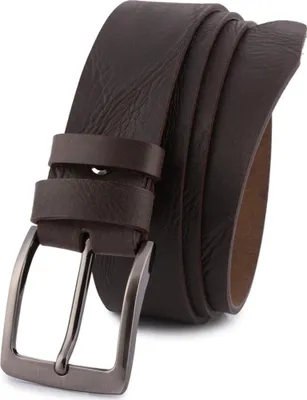 Produktbild von Beltimore Herren Ledergürtel Echtleder 3,8 cm Klassische Metallschnalle 110 cm Braun