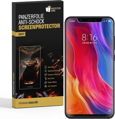 Produktbild von 2x Panzerfolie für Xiaomi Mi 8 SE ANTI-SCHOCK Displayfolie Schutzfolie MATT