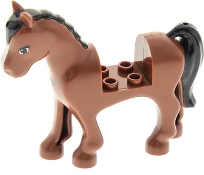 Produktbild von 1x Lego Tier Pferd Friends rot braun Mähne schwarz 3185 4615270 93083c01pb03