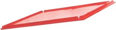 Produktbild von Auflagedeckel für Eurobehälter Fleischerkasten E1 / E2 / E3 | HxBxT 1,5x40x60cm | Rot | Fleischerkiste, Fleischkiste, Metzgerkiste, Fleischbehälter