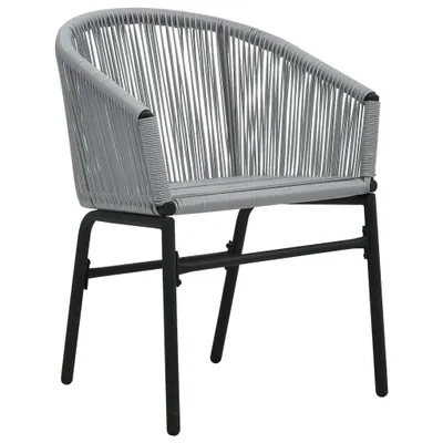 Produktbild von vidaXL Gartenstühle 2 Stk. Anthrazit PE-Rattan