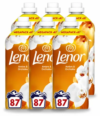 Produktbild von 6 x Lenor Weichspüler Amber & Orchidee - Vorteilspackung - 6 Stücke