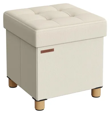 Image de SONGMICS : Tabouret de rangement, banc pliable, 38 x 38 x 40 cm