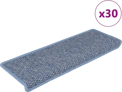 Produktbild von Stufenmatten Selbstklebend Sisal-Optik 30Stk. 65x21x4cm Blau