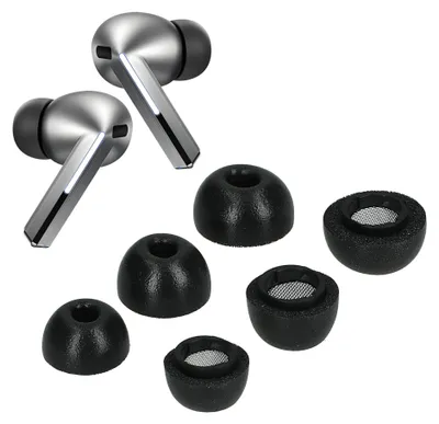 Produktbild von kwmobile 6x Ersatz In Ear Kopfhörer kompatibel mit Samsung Galaxy Buds 3 Pro / Galaxy Buds 4 Pro - 3 Größen - Polster Ohrstöpsel In-Ear Ohrhörer -