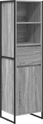 Image de Bibliothèque Gris Sonoma 43 x 36 x 150.5 cm Bois d'ingénierie