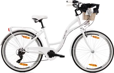 Produktbild von Goetze Mood 26 | 17 Zoll City Bike Damen Fahrrad, Komfortrahmen, 6- Gang Shimano Tourney, V-Brake Bremsen, Korb mit Bezug!