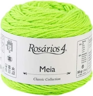 Obrázek produktu pro Rosários 4 Meia 35 Neon Green Pletací příze
