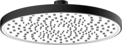 Produktbild von Avapax | Duschkopf - Rund - 22,5 Cm - Schwarz Matt - Abs - Korrosionsbeständig