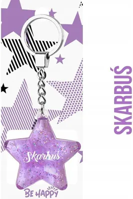 Produktbild von Skarbuś-Stern-Schlüsselanhänger – Be-Happy Gifts
