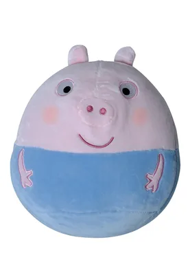 Produktbild von Peppa Wutz Pig George Squish-a-boo Kinder Stoff-Tier Kuschel-Kissen 20cm