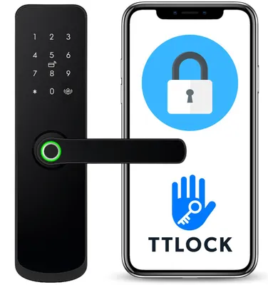 Obrázok produktu pre Elektronická kľučka A260 50/72 TTLock, čierna, Obrázok generovaný UI