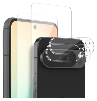 Produktbild von 2x Display + Kamera Glas für Google Pixel 10 Pro XL Panzerfolie Displayglas Kameraglas 9H Schutzglas