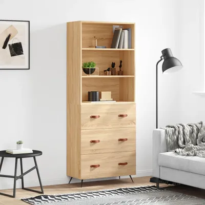 Zdjęcie produktu dla VidaXL 3189352, Dąb Sonoma, Metal, Drewno, 695 mm, 340 mm, 1800 mm