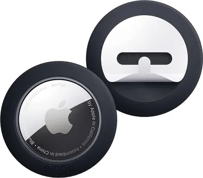 Produktbild von Elago Silikon-Stickerpads [2 Sets] für AirTag Schwarz