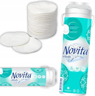 Produktbild von NOVITA Zarte Kosmetikpads 80 Stück