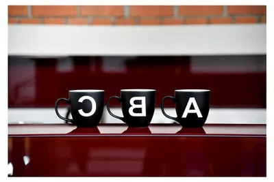 Produktbild von Jumbotasse, individuell gestaltbar, große Porzellan-Kaffeetasse, matte Oberfläche, Tasse mit Buchstabenmonogramm, Initiale A-Z, Geschenk, 400 ml, Design Letter, schwarz - H