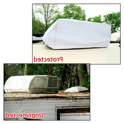 Produktbild von Abdeckung für Wohnmobil-Klimaanlagen – Staubdichte Schutzhülle, wasserdicht, 99 x 66 x 29 cm