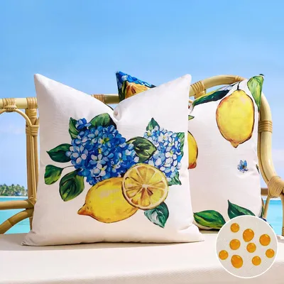 Produktbild von Kissenbezug 40x40 cm, 2er-Set, wetterbeständig, für Garten