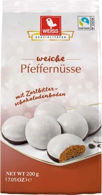 Obrázek produktu pro Weiss Měkké kořeněné sušenky s čokoládovým dnem 200 g