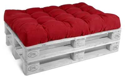 Produktbild von Beautissu Sitzkissen Palettenkissen Outdoor Eco Style, 120x80cm, Rot