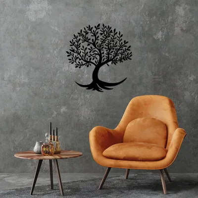 Produktbild von Wallity, Monumental- TNL2260, Schwarz, Sonstige Wohndekorationen, 68 x 70 cm, 100% Metall (Dicke: 1