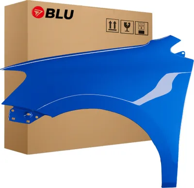 Image de BLU Aile Compatible avec VW Volkswagen Polo 6R1 LD5E Gauche Blau MeerBlau | 2009-2017 | Avant | Peint| Prêt à Monter | Acier
