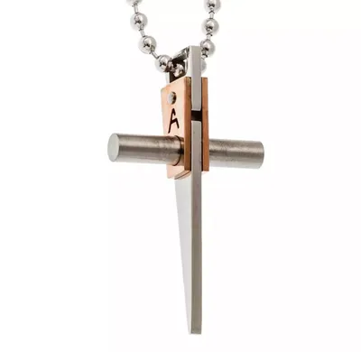 Produktbild von Edelstahl Kreuzanhänger Mit Halskette – Religiöser Schmuck Für Damen & Herren