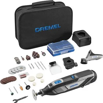 Produktbild von DREMEL® 8240, Kabelloses Multifunktionswerkzeug, 1 x 12-V-2Ah-Akku, 45 Zubehören