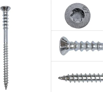 Produktbild von Justierschrauben Verzinkt 6 x 90 mm Torx 30 - 100 Stück