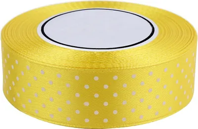 Produktbild von Dekolo Satin Schleife Hochzeit Satinband Geschenkband Schleifenband Geburtstag Deko Gelb