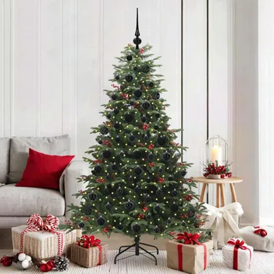 Obrázok produktu pre Maison Exclusive - Umelý vianočný stromček s 300 LED diódami a stojanom, zelený, 180 cm