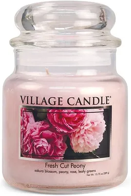 Produktbild von Mosaik Kerzen Duftkerze Fresh Cut Peony Glas 389 g, Tischdeko, Geschenk, Windlicht