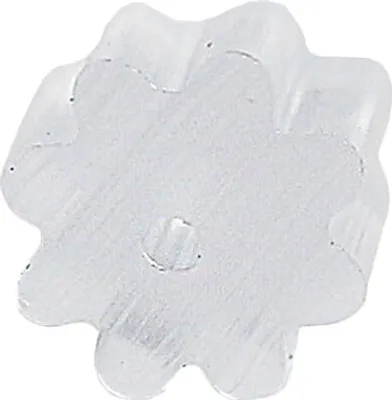 Produktbild von 10 x Ohrstecker Stopper transparent gerillt