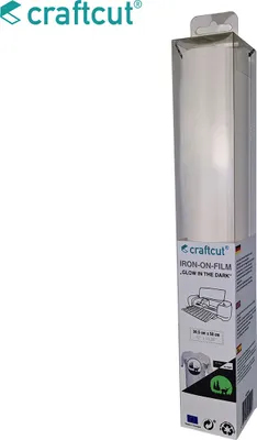 Produktbild von craftcut Glow in the Dark Flexfolie 30,5 x 50 cm
