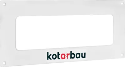 Zdjęcie produktu dla KOTARBAU® Kolnierz scienny 204 x 60 mm Plyta scienna Kolnierz z tworzywa sztucznego Kanal scienny do plaskich kanalów wentylacyjnych Zlacze kanalu wentylacyjnego Kolnierz Zlacze kanalu do plaskiego kanalu wentylacyjnego Bialy