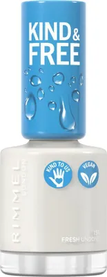 Produktbild von Rimmel Kind & Free, 8 ml, Weiß, Fresh Undone, Färbung, Glanz, Flasche