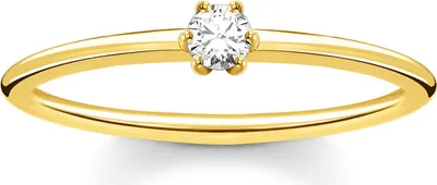 Image de Thomas Sabo - TR2312-414-14-52 - Bague - Femmes - 925er Argent plaqué or jaune - taille de la bague 52