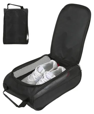 Image de Omgoods - Sac pour chaussures de golf - Nylon léger - Durable et respirant - 32,5 x 20,5 x 12,5 cm - Adapté au golf et au tennis - Accessoires de sport