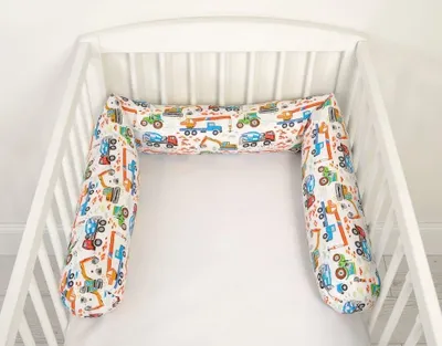 Produktbild von Rollnestchen für Babybetten – Stirnschutz – extraweiche und nicht -e Baumwolle
