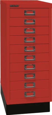 Produktbild von BISLEY MultiDrawer™ L2910S Schubladenschrank kardinalrot 10 Schubladen 27,8 x 38,0 x 67,0 cm