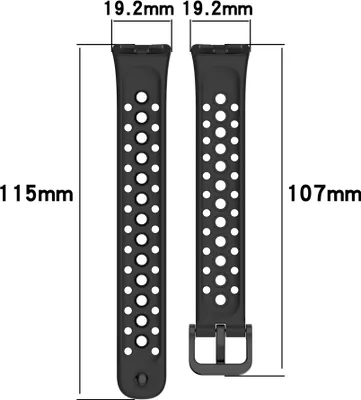 Zdjęcie produktu dla INF Silikonowy pasek do zegarka Huawei Band 8/9/10 Czarny