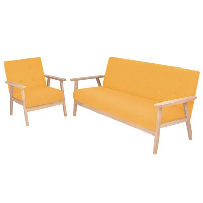 Zdjęcie produktu dla VidaXL 274917, Żółty, Poliester, 1580 mm, 670 mm, 735 mm, 146 cm