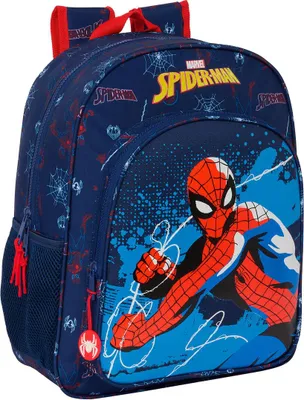 Produktbild von Safta Junior 38 Cm Spider-man Neon Rucksack Blau  Blau One Size