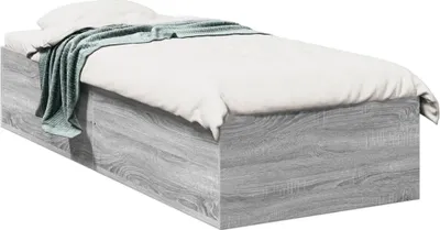 Produktbild von Möbel Bettgestell Grau Sonoma 90x200 cm Holzwerkstoff - Klassische Betten 3281061