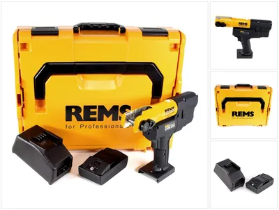 Immagine prodotto di REMS Mini-Press ACC 22 V Pressatrice radiale a batteria con ritorno automatico in valigetta L-Boxx + 1x Batteria 2,5 Ah + Caricabatterie ( 578014R220 )