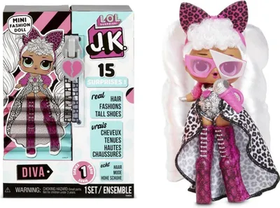 Produktbild von L.O.L. Surprise! J.K. Doll - Diva, Babypuppe, Weiblich, 4 Jahr(e), Mädchen, 88,9 mm, 390,909 g
